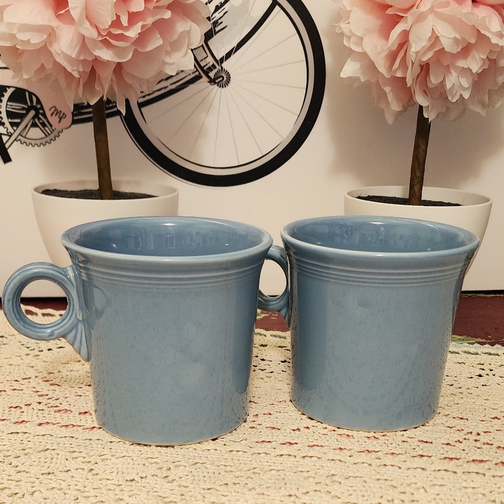 Fiestaware Blue Mugs